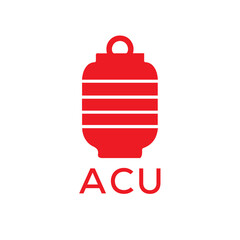 ACU Letter logo design template vector. ACU Business abstract connection vector logo. ACU icon circle logotype.
