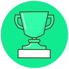 Vector Cup Icon Image with a white background