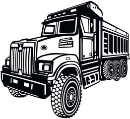 Dump Truck - Industrial Dump Truck Dumper Equipment Builder Building Build