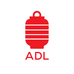 ADL Letter logo design template vector. ADL Business abstract connection vector logo. ADL icon circle logotype.
