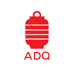 ADQ Letter logo design template vector. ADQ Business abstract connection vector logo. ADQ icon circle logotype.
