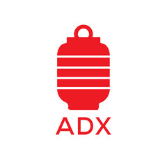 ADX Letter logo design template vector. ADX Business abstract connection vector logo. ADX icon circle logotype.
