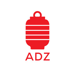 Obraz premium ADZ Letter logo design template vector. ADZ Business abstract connection vector logo. ADZ icon circle logotype. 