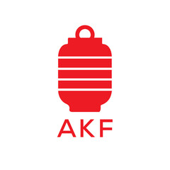 AKF Letter logo design template vector. AKF Business abstract connection vector logo. AKF icon circle logotype.
