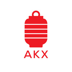 Obraz premium AKX Letter logo design template vector. AKX Business abstract connection vector logo. AKX icon circle logotype. 