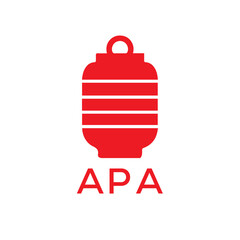 APA Letter logo design template vector. APA Business abstract connection vector logo. APA icon circle logotype.
