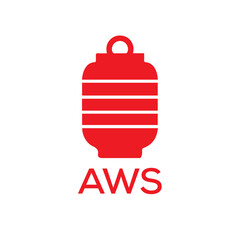 AWS Letter logo design template vector. AWS Business abstract connection vector logo. AWS icon circle logotype.

