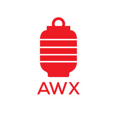 Obraz premium AWX Letter logo design template vector. AWX Business abstract connection vector logo. AWX icon circle logotype. 