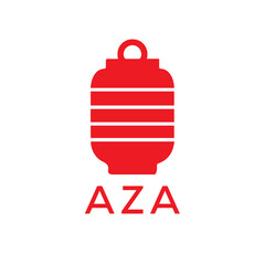 AZA Letter logo design template vector. AZA Business abstract connection vector logo. AZA icon circle logotype.
