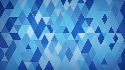 Obraz premium Blue Futuristic Geometric Prism Minimal Background 