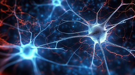 Neurons and nerve cells, simulating neuronal structures