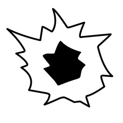 bullet hole icon