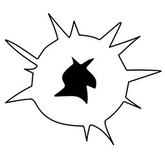 bullet hole icon