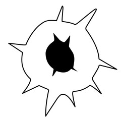 bullet hole icon
