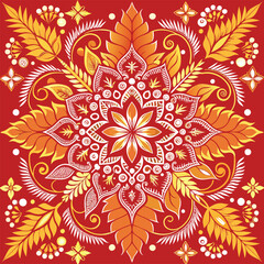 Foral Batik Pattern Design