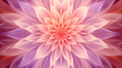 Obraz premium abstract background luxury pink flower kaleidoscope