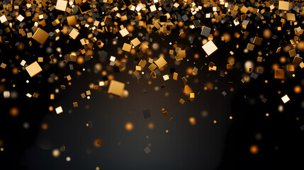 Confetti bokeh background, symbolizing achievement and success