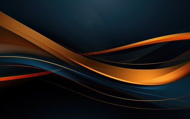 An abstract background of orange and gold lines
