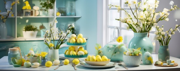 Creating a festive Easter ambiance in the kitchen and at the table.