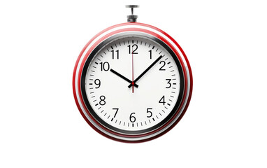 Timekeeper for Barber Shop Waiting Room on white background