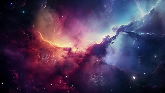 a mesmerizing astrophotography image of a nebulaic. captivating science wallpaper. seamless looping overlay 4k virtual video animation background 