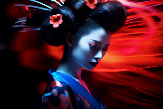 Ethereal Maiko: A Modern Take on Traditional Beauty -  - Beautiful Women Portrait