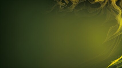 Green and yellow smoke background with artistic touch 