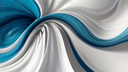 abstract background of blue black. white  waves ai generated