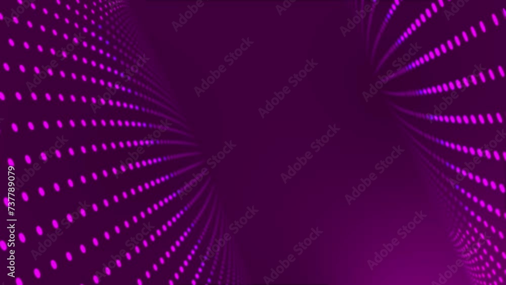 Poster 3d dotted animation pattern motion graphic movement round abstract geometric background design visua