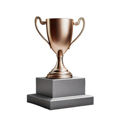 gold trophy isolated on transparent background, png, trophy	
