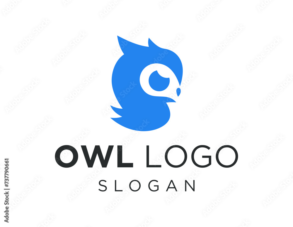Poster the logo design is about an owl and was created using the corel draw 2018 application with a white b