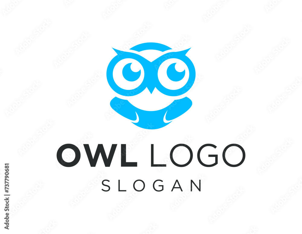 Poster the logo design is about an owl and was created using the corel draw 2018 application with a white b