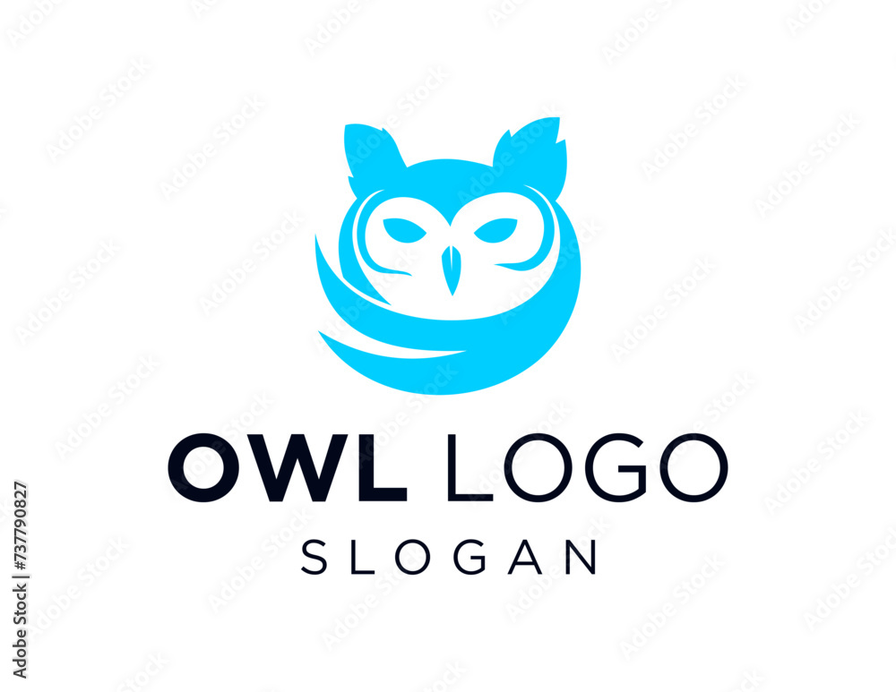 Poster the logo design is about an owl and was created using the corel draw 2018 application with a white b