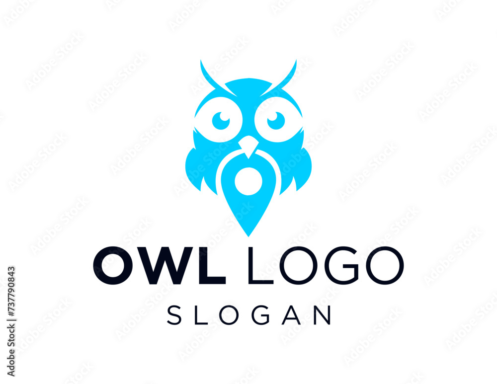 Poster the logo design is about an owl and was created using the corel draw 2018 application with a white b