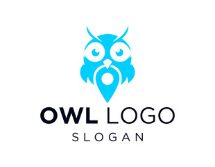 The logo design is about an Owl and was created using the Corel Draw 2018 application with a white background.