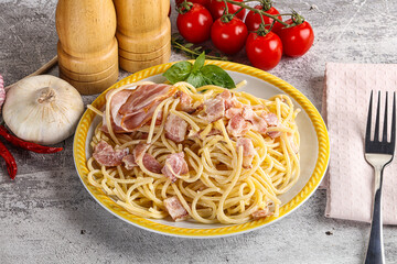 Italian pasta spaghetti Carbonara