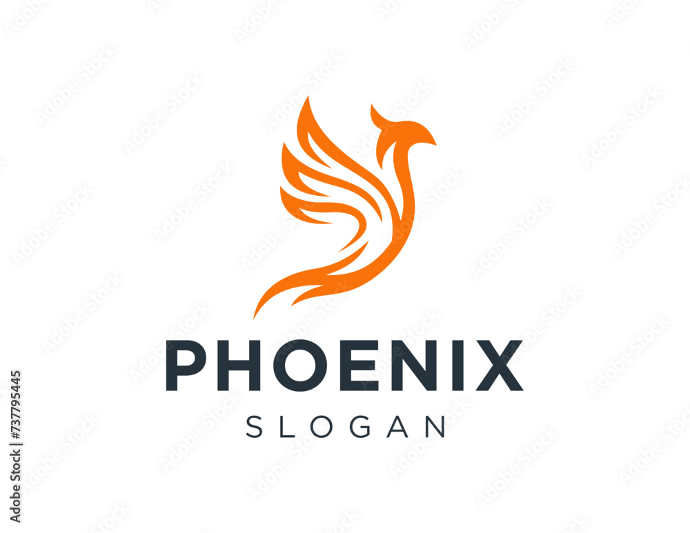 Poster the logo design is about phoenix and was created using the corel draw 2018 application with a white 