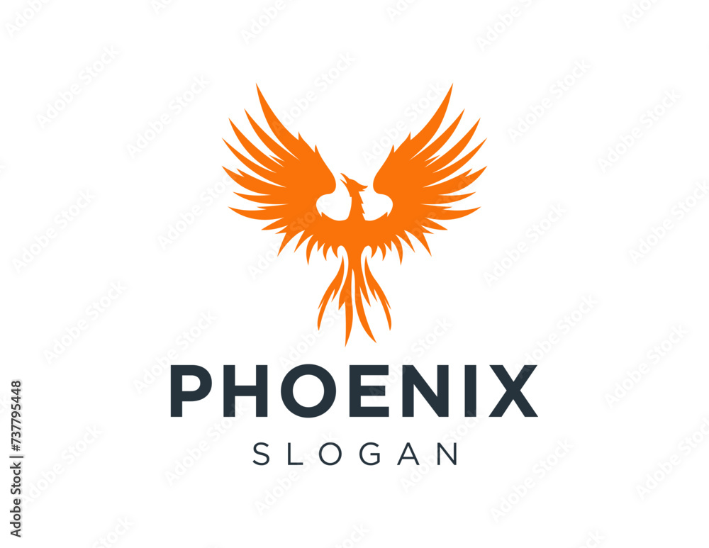Poster the logo design is about phoenix and was created using the corel draw 2018 application with a white 