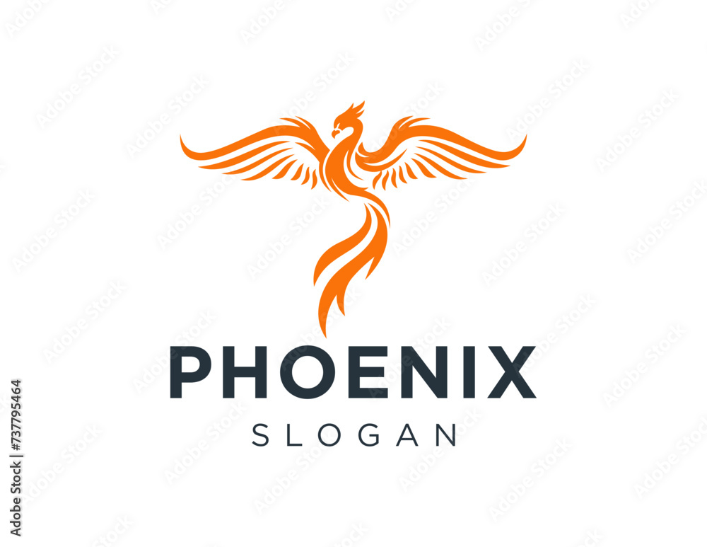 Poster the logo design is about phoenix and was created using the corel draw 2018 application with a white 
