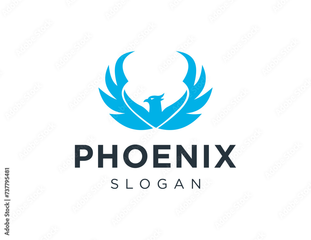 Poster the logo design is about phoenix and was created using the corel draw 2018 application with a white 