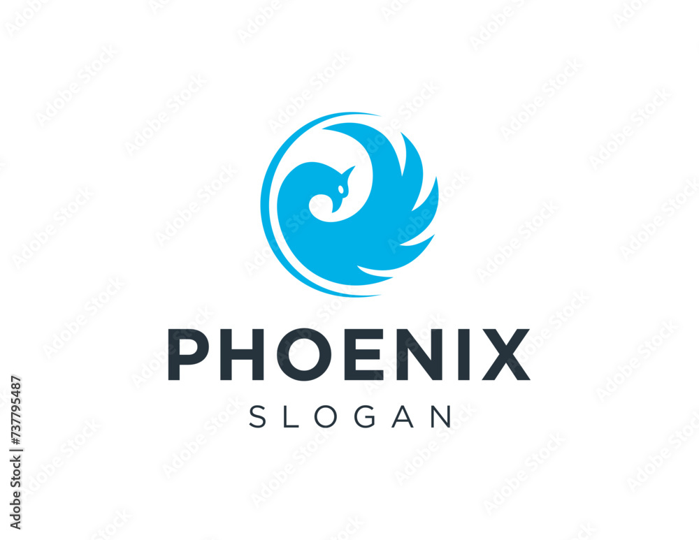 Poster the logo design is about phoenix and was created using the corel draw 2018 application with a white 