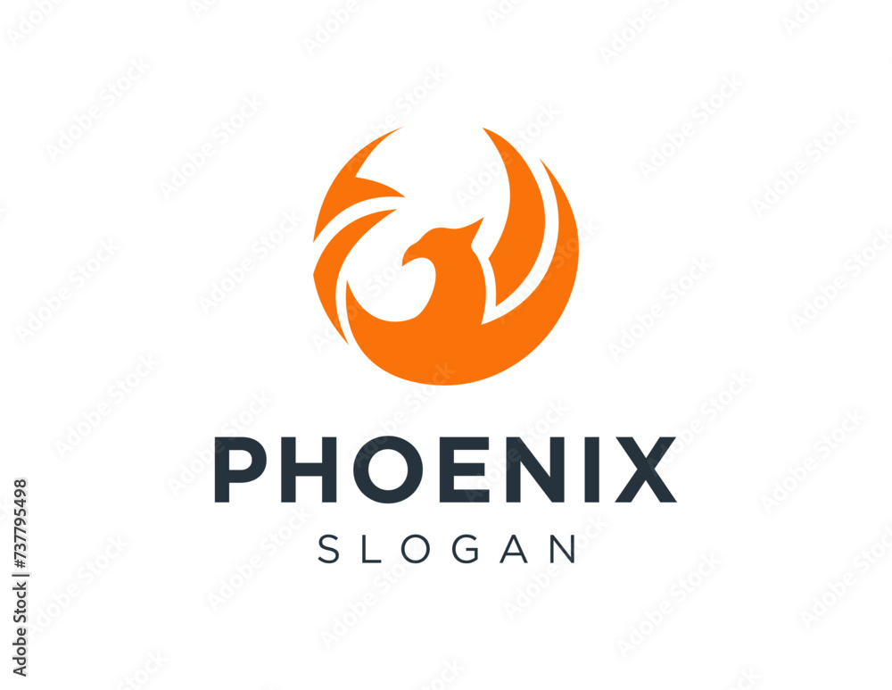 Poster the logo design is about phoenix and was created using the corel draw 2018 application with a white 