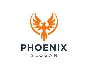 The logo design is about Phoenix and was created using the Corel Draw 2018 application with a white background.