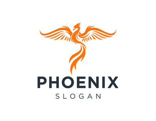 The logo design is about Phoenix and was created using the Corel Draw 2018 application with a white background.