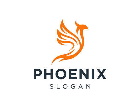 The logo design is about Phoenix and was created using the Corel Draw 2018 application with a white background.