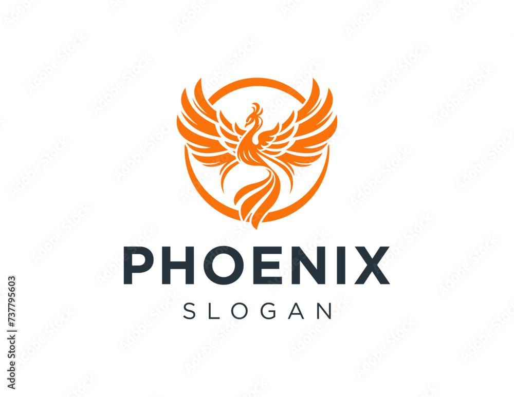 Poster the logo design is about phoenix and was created using the corel draw 2018 application with a white 
