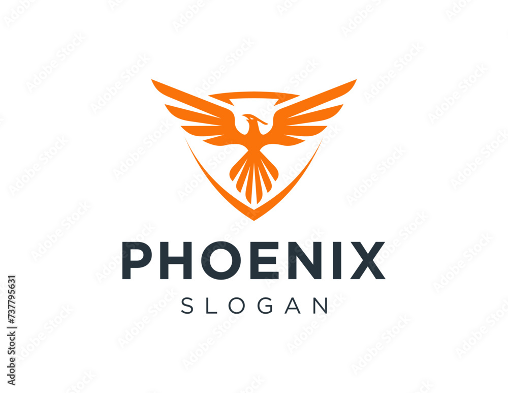 Poster the logo design is about phoenix and was created using the corel draw 2018 application with a white 