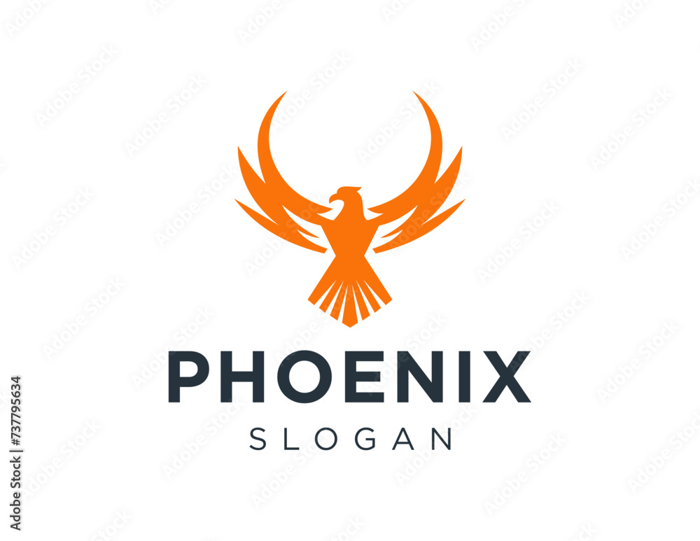 Poster the logo design is about phoenix and was created using the corel draw 2018 application with a white 