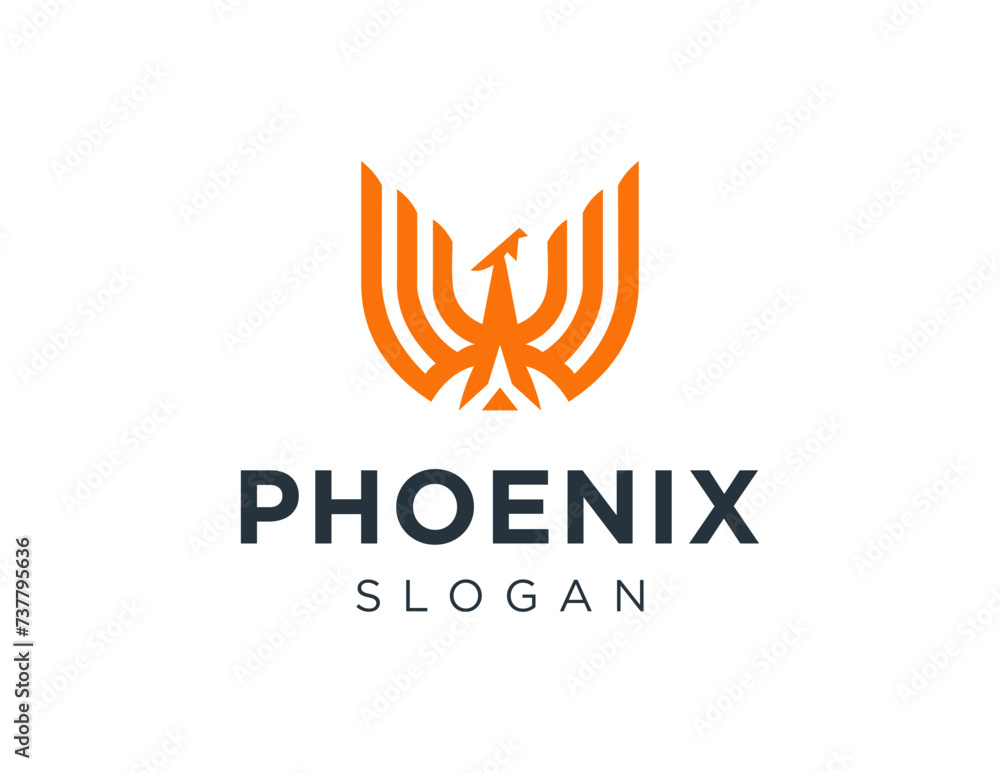 Poster the logo design is about phoenix and was created using the corel draw 2018 application with a white 