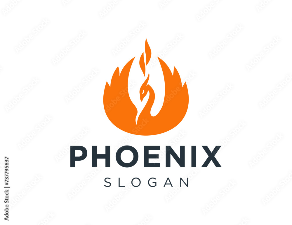 Poster the logo design is about phoenix and was created using the corel draw 2018 application with a white 